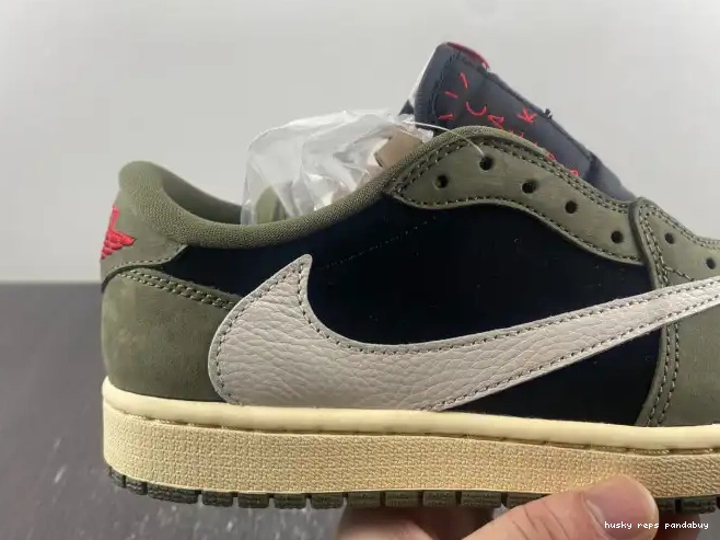 Cheap Husky SP DM7866-002 1 AIR TRAVIS OLIVE' 'BLACK X SCOTT OG JORDAN LOW 0403